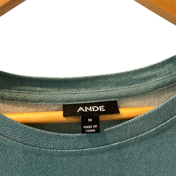 ANDE New York Mineral Blue Stretch T-Shirt - Men's Size M - NWT Comfort Active - Picture 3 of 7